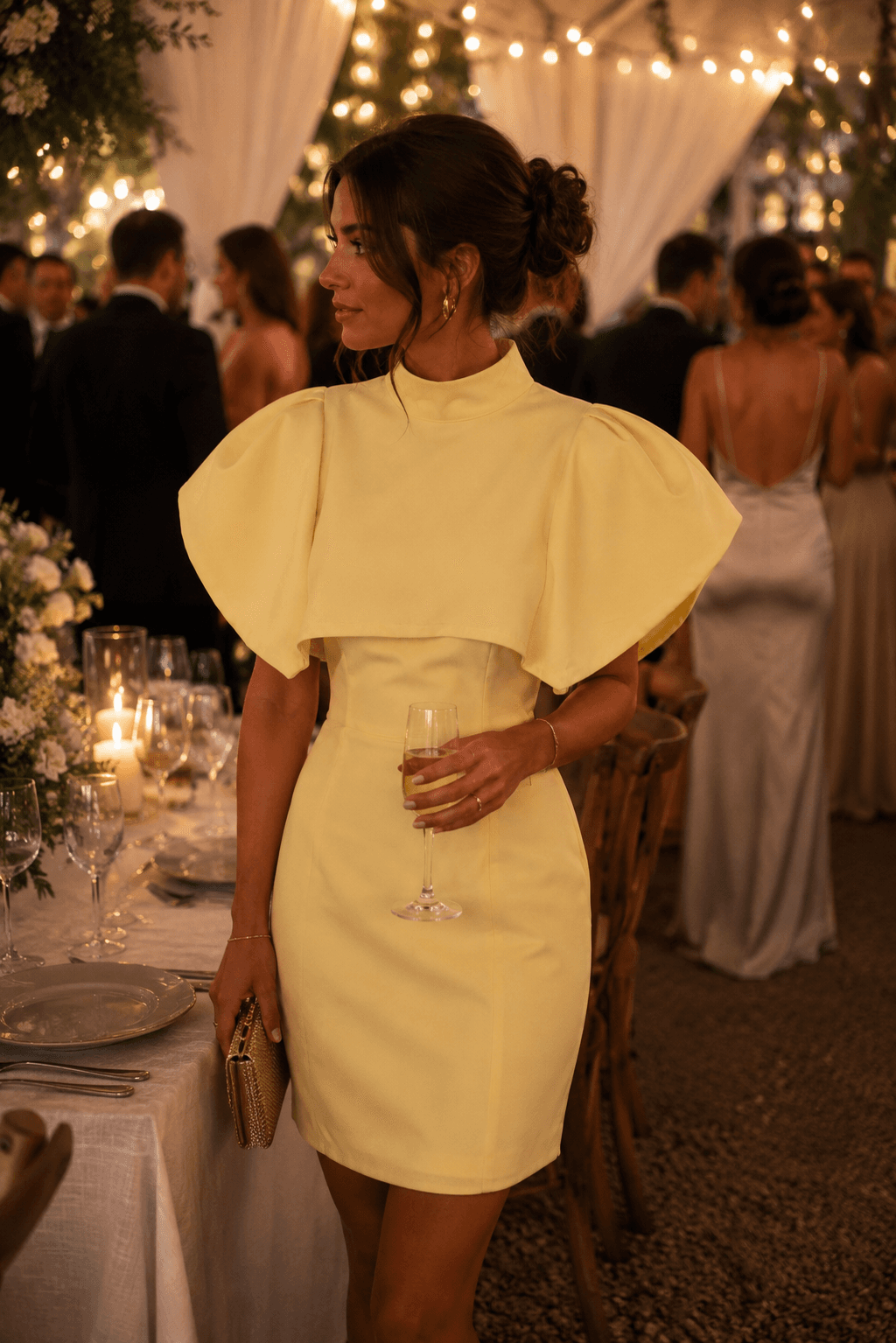 Robe Rosa jaune - vue 2