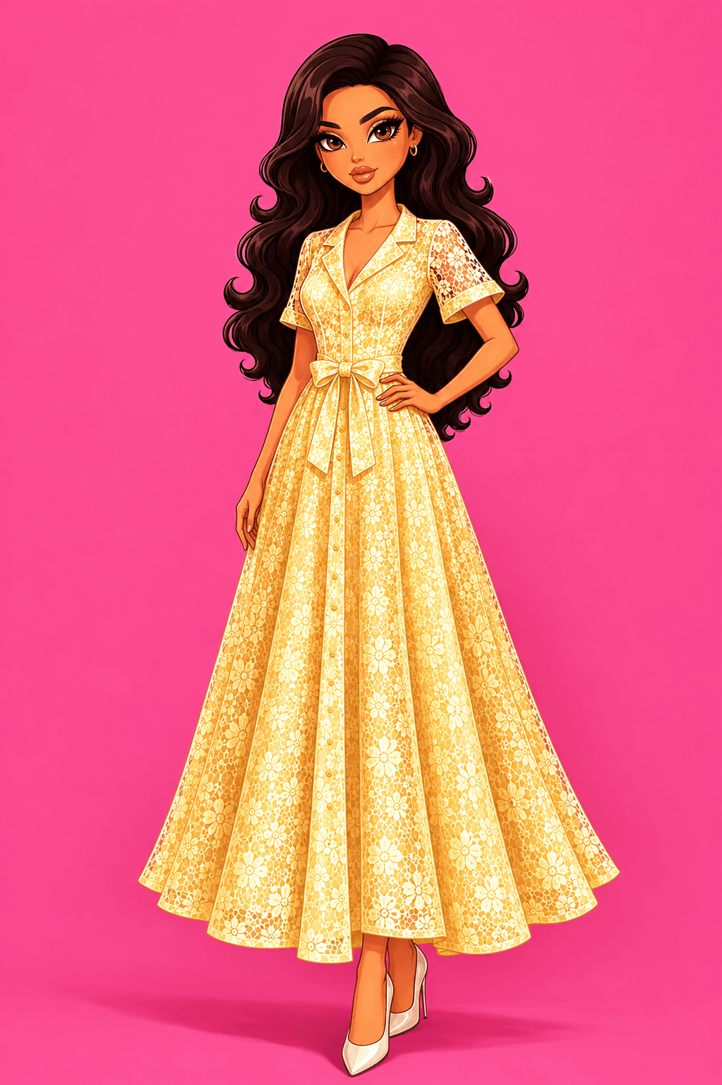 Robe Anastasia jaune