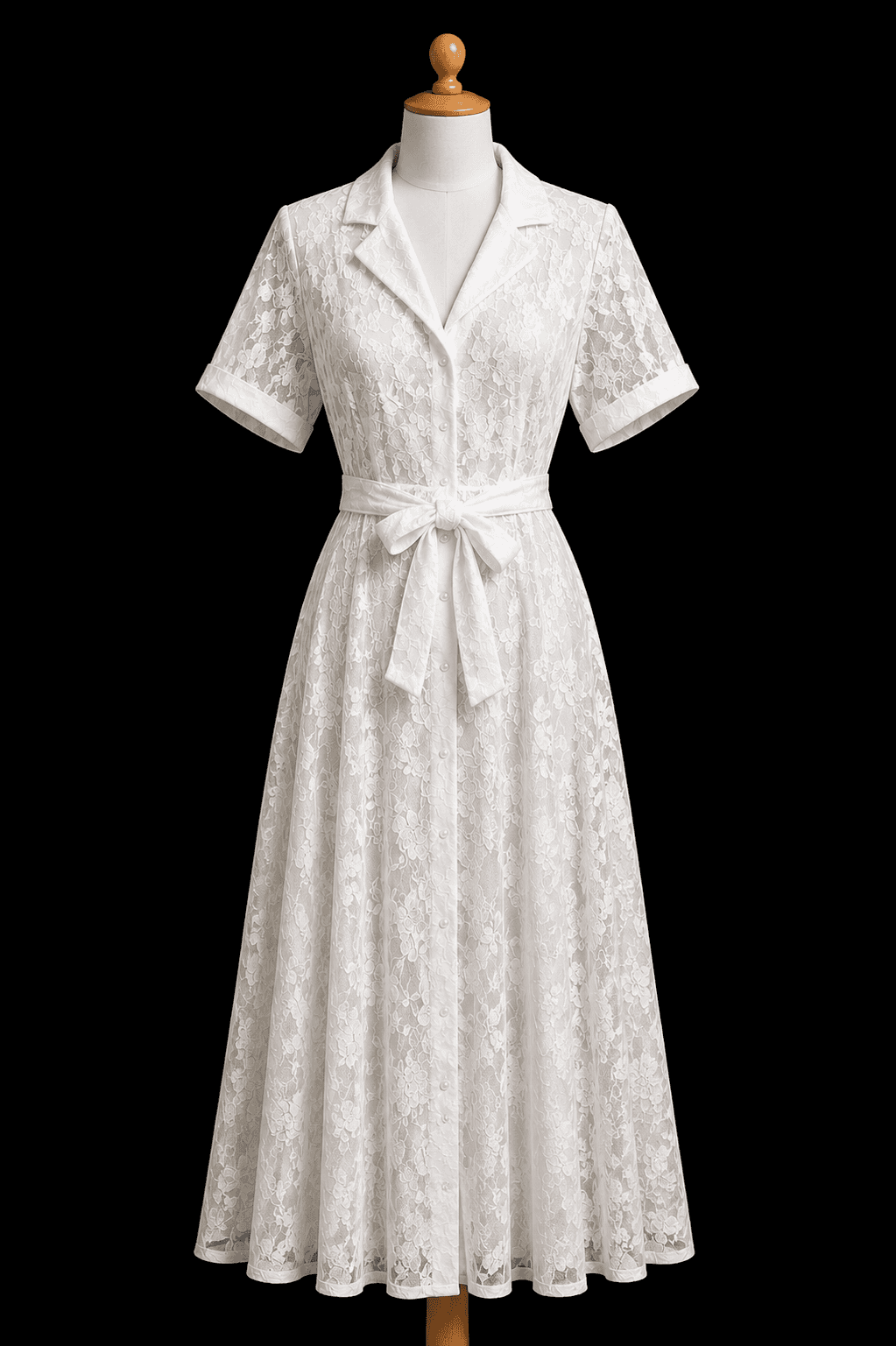 Robe Anastasia blanche - Miniature 3