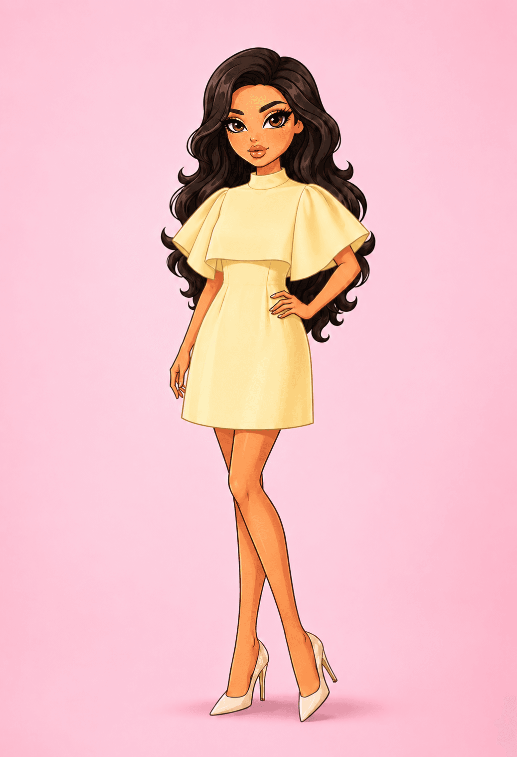 Robe Rosa jaune