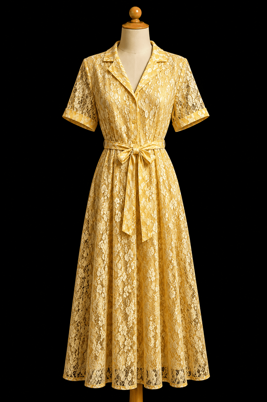 Robe Anastasia jaune - Miniature 3