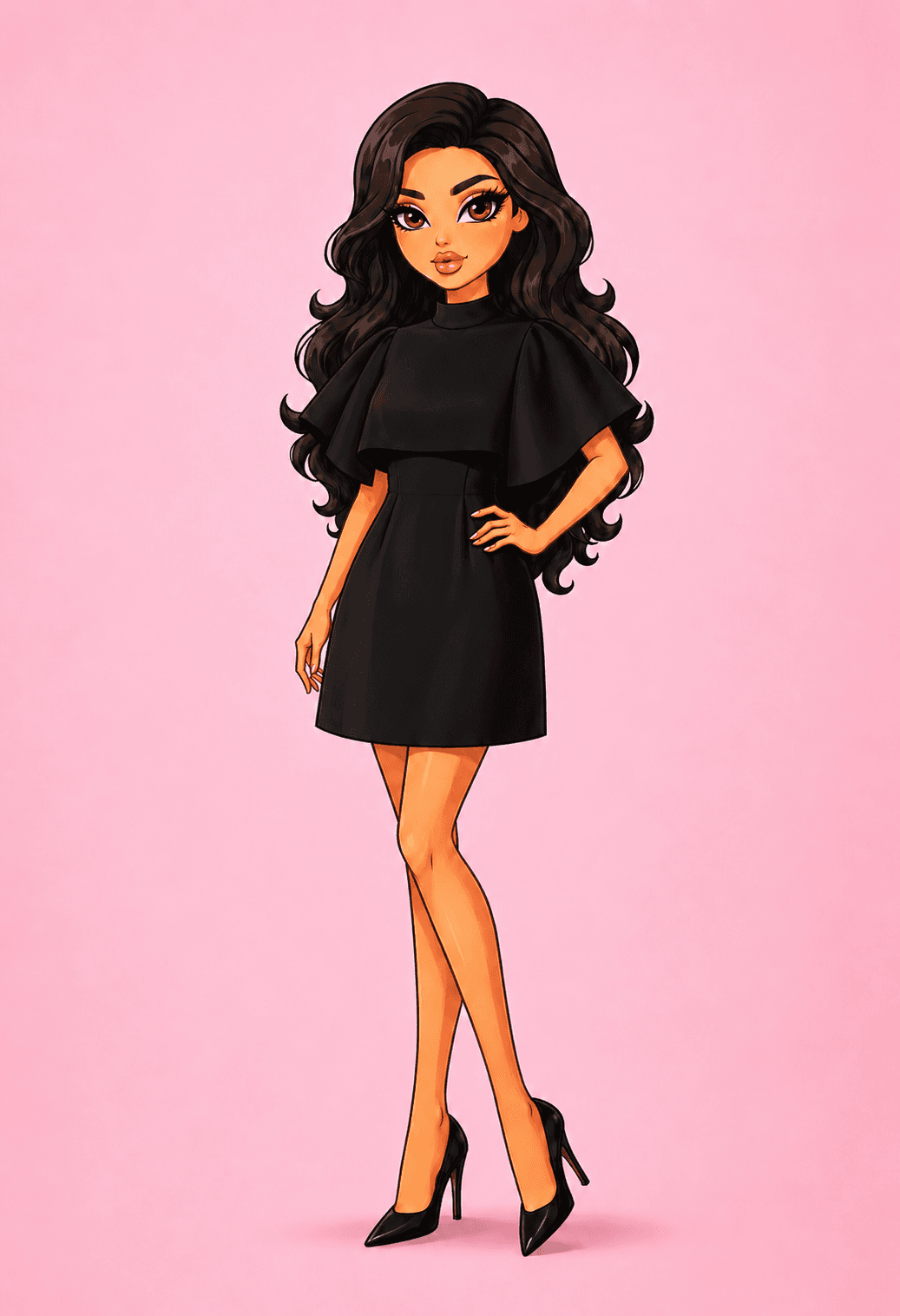 Robe Rosa noir