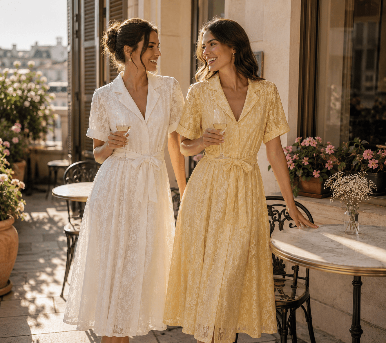 Robe Anastasia jaune - vue 2