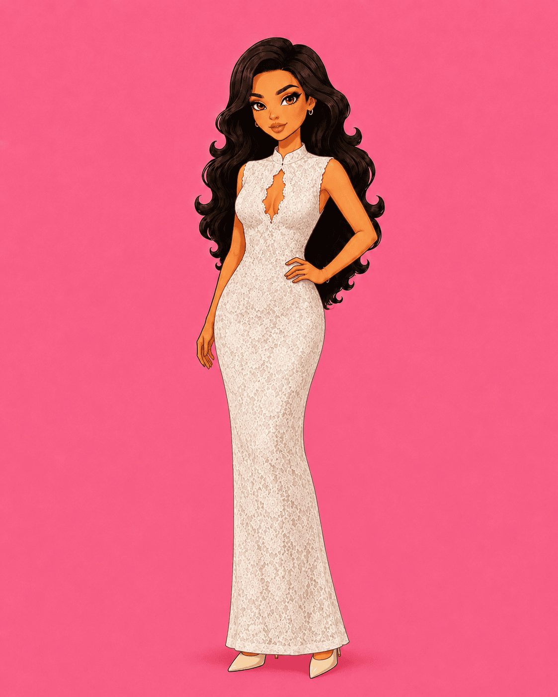 Robe Dayana blanche